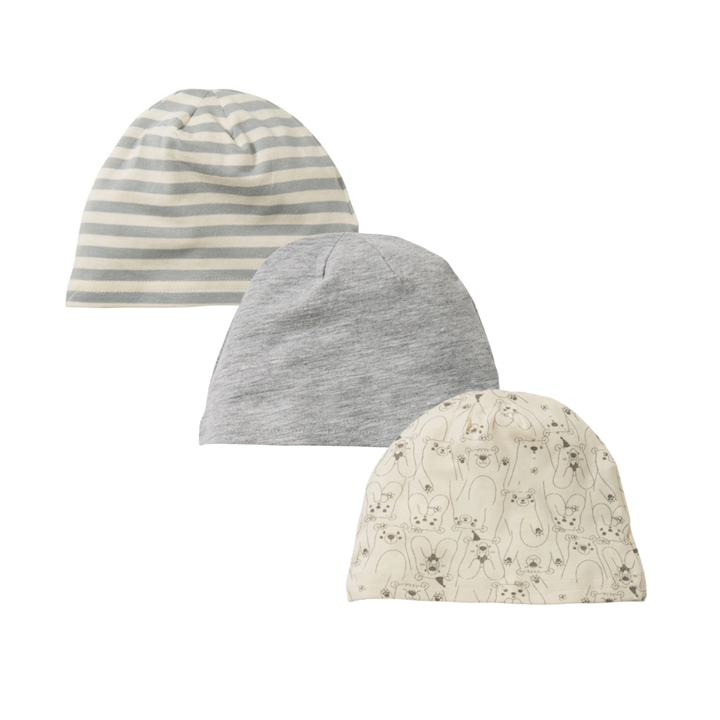 کلاه نخی پک سه تایی نوزادی